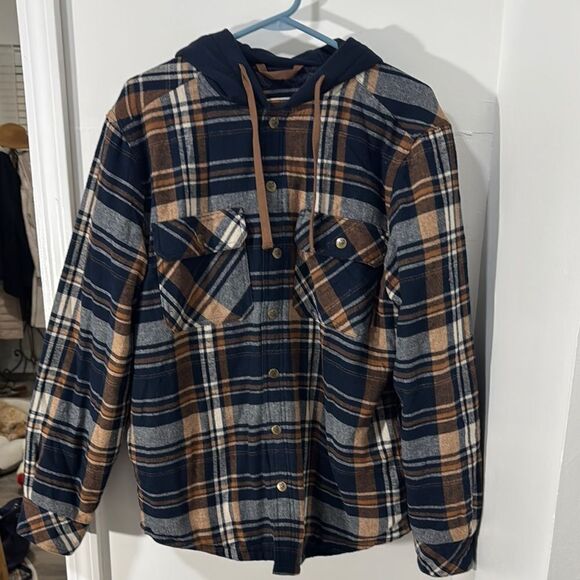 LEGENDARY OUTFITTERS Plaid flannel Hooded Jacket - Picture 1 of 9